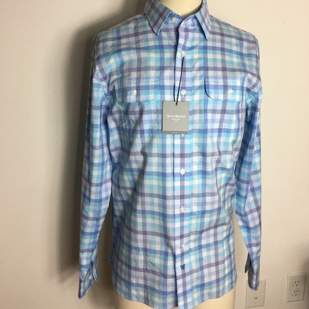 Hickey Freeman Stripped Long Sleeves Shirt